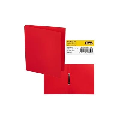 Idena Ringbuch aus Kunststoff 2 Ringe rot DIN A4 Rückenbreite 2cm Idena Ringbuch aus Kunststoff 2 Ringe rot DIN A4 Rückenbreite 2cm