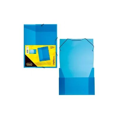 Idena Heftbox PP mit Gummizug transluzent türkis DIN A4 Idena Heftbox PP mit Gummizug transluzent türkis DIN A4