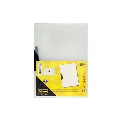 Idena Clipmappe PP transluzent weiß DIN A4 Idena Clipmappe PP transluzent weiß DIN A4