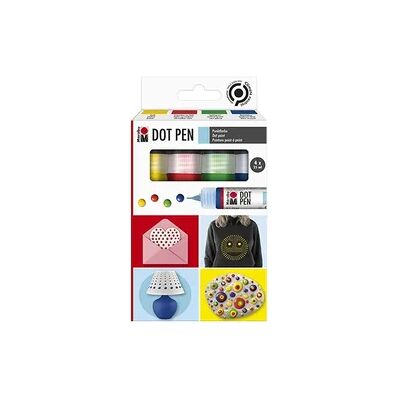 Marabu Dot Pen Set Grundfarben 4x25ml Marabu Dot Pen Set Grundfarben 4x25ml