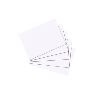 Herlitz Karteikarte A8 blanko weiß 100er Packung Herlitz Karteikarte A8 blanko weiß 100er Packung