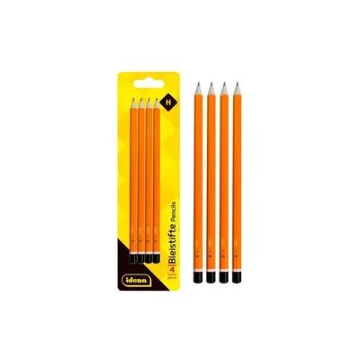 Idena Bleistifte H orange 4 Stück Blister Idena Bleistifte H orange 4 Stück Blister
