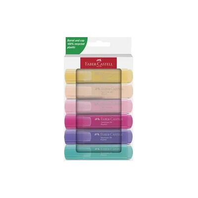 Faber-Castell Textmarker TL 46 Pastell 6er Set Faber-Castell Textmarker TL 46 Pastell 6er Set