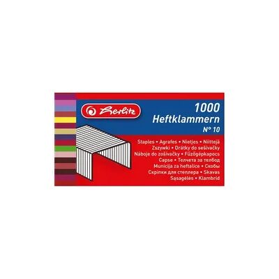 Herlitz Heftklammer No.10 verzinkt 2 x 1000 Stück Herlitz Heftklammer No.10 verzinkt 2 x 1000 Stück