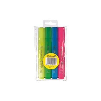Pelikan Textmarker 438 Neon, 4 Farben in Gelb, Grün, Pink, Blau im Etui Pelikan Textmarker 438 Neon, 4 Farben in Gelb, Grün, Pink, Blau im Etui