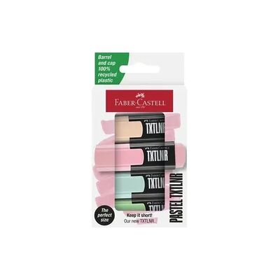 FABER-CASTELL Textmarker TXTLNR Pastell 4 Stück Kartonetui FABER-CASTELL Textmarker TXTLNR Pastell 4 Stück Kartonetui