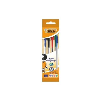 BIC Kugelschreiber Cristal Original 0.4mm farbig, 4er Set BIC Kugelschreiber Cristal Original 0.4mm farbig, 4er Set