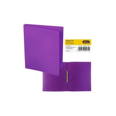 Idena Ringbuch aus Kunststoff 2 Ringe lila DIN A4 Rückenbreite 2cm Idena Ringbuch aus Kunststoff 2 Ringe lila DIN A4 Rückenbreite 2cm