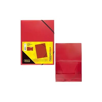 Idena Sammelmappe PP mit Gummizug transluzent rot DIN A4 Idena Sammelmappe PP mit Gummizug transluzent rot DIN A4
