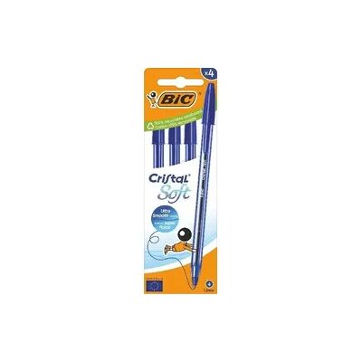 BIC Kugelschreiber Cristal Soft 0.45mm blau, 4er Set BIC Kugelschreiber Cristal Soft 0.45mm blau, 4er Set