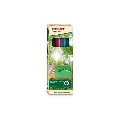 Edding Permanentmarker EcoLine 25, 4er Set Edding Permanentmarker EcoLine 25, 4er Set