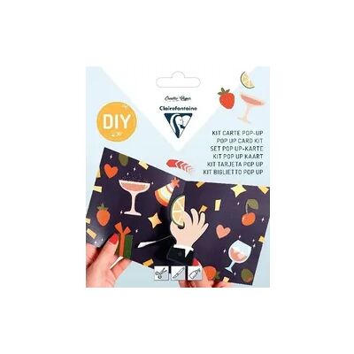ExaClair Set POP-UP, Doppelkarte 135 x 135 mm + Umschlag 140 x 140 mm - Ready for the party ExaClair Set POP-UP, Doppelkarte 135 x 135 mm + Umschlag 140 x 140 mm - Ready for the party