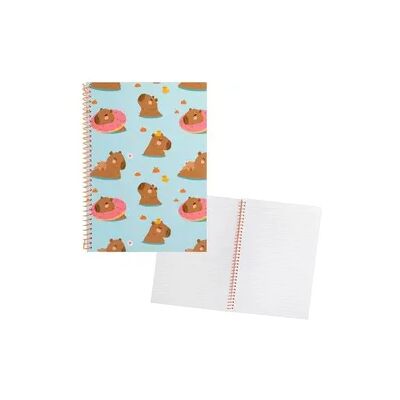 Idena Spiralblock Capybara liniert 80 Blatt 80g/m2 DIN A4 Idena Spiralblock Capybara liniert 80 Blatt 80g/m2 DIN A4