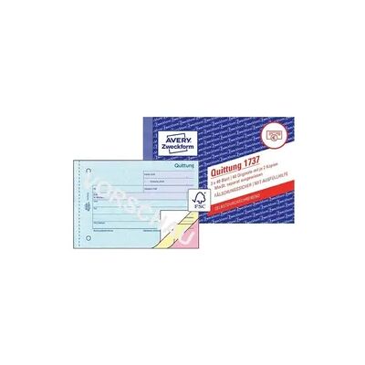 Avery Zweckform Quittung selbstdurchschreibend DIN A6 quer 3x40 Blatt Avery Zweckform Quittung selbstdurchschreibend DIN A6 quer 3x40 Blatt