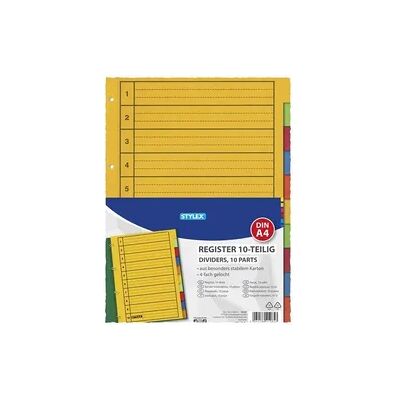 Stylex Register, 10-teilig, aus Karton Stylex Register, 10-teilig, aus Karton