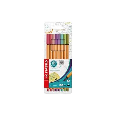 STABILO point 88 Fineliner - 8 Farben - 0,4 mm - Wasserbasierte Tinte STABILO point 88 Fineliner - 8 Farben - 0,4 mm - Wasserbasierte Tinte