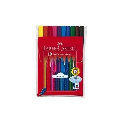 Faber-Castell Filzstifte Grip Colour Marker, 10er Set Faber-Castell Filzstifte Grip Colour Marker, 10er Set