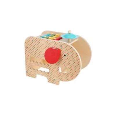 Chronicle Books Wooden 5-In-1 Elephant Music Toy Chronicle Books Wooden 5-In-1 Elephant Music Toy
