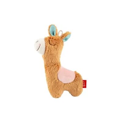 Sigikid 43434 - Greifling Rassel Lama, Red Stars, Plüsch, 14 cm Sigikid 43434 - Greifling Rassel Lama, Red Stars, Plüsch, 14 cm