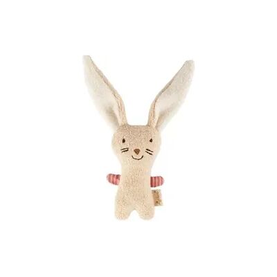 Sigikid 39986 - Greifling Rassel Hase, sigibaby, Baumwolle, 15 cm Sigikid 39986 - Greifling Rassel Hase, sigibaby, Baumwolle, 15 cm