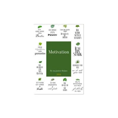 Motivation (Wandkalender 2026 DIN A2 hoch), CALVENDO Monatskalender Motivation (Wandkalender 2026 DIN A2 hoch), CALVENDO Monatskalender