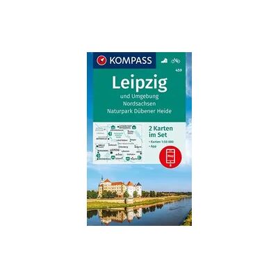 Kompass-Karten KOMPASS Wanderkarten-Set 459 Leipzig und Umgebung, Nordsachsen, Naturpark Dübener Heide (2 Karten) 1:50.000 Kompass-Karten KOMPASS Wanderkarten-Set 459 Leipzig und Umgebung, Nordsachsen, Naturpark Dübener Heide (2 Karten) 1:50.000