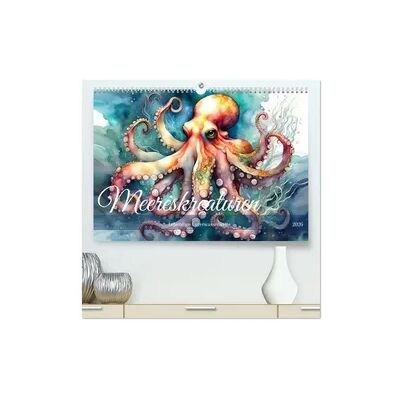 Calvendo Meereskreaturen - Lebendige Unterwasserwelt (hochwertiger Premium Wandkalender 2026 DIN A2 quer), Kunstdruck in Hochglanz Calvendo Meereskreaturen - Lebendige Unterwasserwelt (hochwertiger Premium Wandkalender 2026 DIN A2 quer), Kunstdruck in Hochglanz