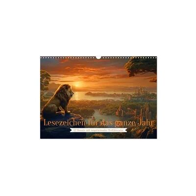 Lesezeichen für das ganze Jahr - 12 Monate mit inspirierender Weltliteratur (Wandkalender 2026 DIN A3 quer), CALVENDO Monatskalender Lesezeichen für das ganze Jahr - 12 Monate mit inspirierender Weltliteratur (Wandkalender 2026 DIN A3 quer), CALVENDO Monatskalender