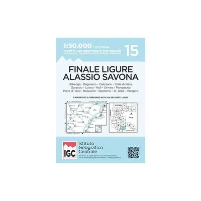 Istituto Geografico Centr IGC Italien 1 : 50 000 Wanderkarte Finale Ligure Alassio Savona Istituto Geografico Centr IGC Italien 1 : 50 000 Wanderkarte Finale Ligure Alassio Savona