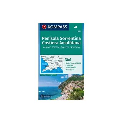 Kompass-Karten KOMPASS Wanderkarte 682 Penisola Sorrentina, Costiera Amalfitana, Vesuvio, Pompei, Salerno, Sorrento 1:50.000 Kompass-Karten KOMPASS Wanderkarte 682 Penisola Sorrentina, Costiera Amalfitana, Vesuvio, Pompei, Salerno, Sorrento 1:50.000