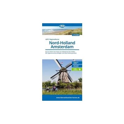 Kompass-Karten BVA ADFC Regionalkarte Nord-Holland Amsterdam, mit Knotenpunkten 1:75.000 Kompass-Karten BVA ADFC Regionalkarte Nord-Holland Amsterdam, mit Knotenpunkten 1:75.000