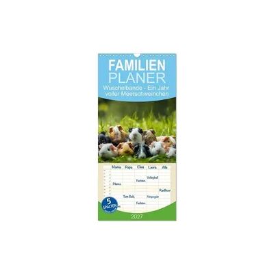 Familienplaner 2027 - Wuschelbande - Ein Jahr voller Meerschweinchen mit 5 Spalten (Wandkalender, 21 x 45 cm) CALVENDO Familienplaner 2027 - Wuschelbande - Ein Jahr voller Meerschweinchen mit 5 Spalten (Wandkalender, 21 x 45 cm) CALVENDO