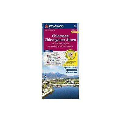 Kompass-Karten KOMPASS Fahrradkarte 3335 Chiemsee, Chiemgauer Alpen, Inn-Salzach-Region 1:70.000 Kompass-Karten KOMPASS Fahrradkarte 3335 Chiemsee, Chiemgauer Alpen, Inn-Salzach-Region 1:70.000