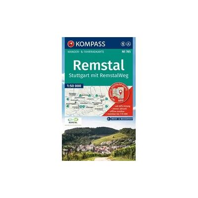 Kompass-Karten KOMPASS Wanderkarte 785 Remstal, Stuttgart, mit RemstalWeg 1:50.000 Kompass-Karten KOMPASS Wanderkarte 785 Remstal, Stuttgart, mit RemstalWeg 1:50.000
