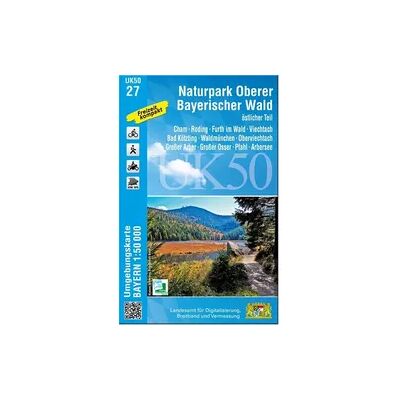 Landesamt für Digitalisierung, Breitband und Vermessung, Bayern Naturpark Oberer Bayerischer Wald, östlicher Teil 1 : 50 000 (UK50-27) Landesamt für Digitalisierung, Breitband und Vermessung, Bayern Naturpark Oberer Bayerischer Wald, östlicher Teil 1 : 50 000 (UK50-27)