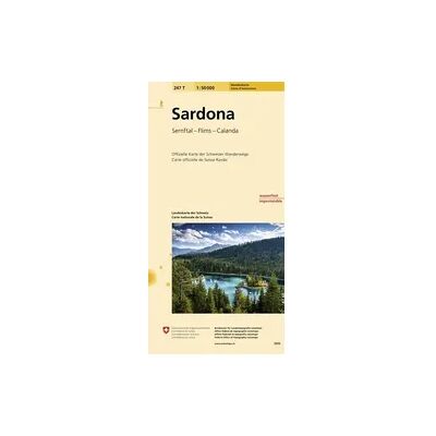 Swisstopo 247T Sardona Wanderkarte Swisstopo 247T Sardona Wanderkarte