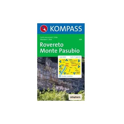 Kompass-Karten KOMPASS Wanderkarte 101 Rovereto - Monte Pasubio 1:50.000 Kompass-Karten KOMPASS Wanderkarte 101 Rovereto - Monte Pasubio 1:50.000