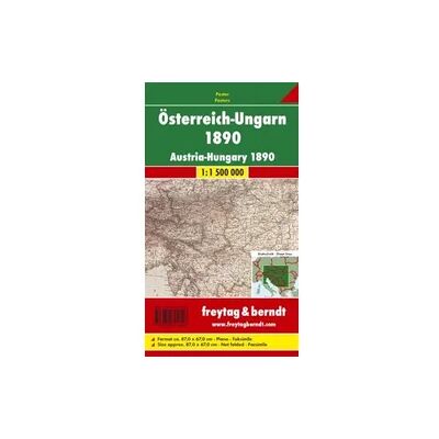 KOMPASS Freytag & Berndt Österreich-Ungarn 1890, Historische Karte, Poster 1:1,5 Mio. KOMPASS Freytag & Berndt Österreich-Ungarn 1890, Historische Karte, Poster 1:1,5 Mio.