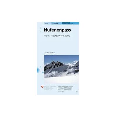 Swisstopo 265S Nufenenpass Schneesportkarte Swisstopo 265S Nufenenpass Schneesportkarte