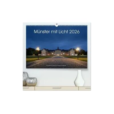 Calvendo Münster mit Licht (hochwertiger Premium Wandkalender 2026 DIN A2 quer), Kunstdruck in Hochglanz Calvendo Münster mit Licht (hochwertiger Premium Wandkalender 2026 DIN A2 quer), Kunstdruck in Hochglanz