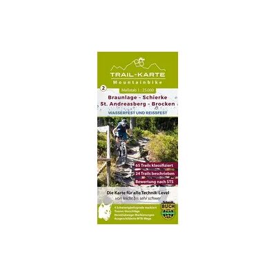 Schmidt-Buch-Vlg MTB Trail-Karte Harz: Braunlage – Schierke – St. Andreasberg – Brocken Schmidt-Buch-Vlg MTB Trail-Karte Harz: Braunlage – Schierke – St. Andreasberg – Brocken