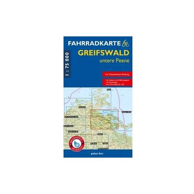 Grünes Herz Fahrradkarte Greifswald, untere Peene Grünes Herz Fahrradkarte Greifswald, untere Peene