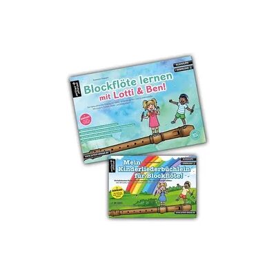 Ahead Blockflöte lernen mit Lotti & Ben + Mein Kinderliederbüchlein für Blockflöte im Set! Ahead Blockflöte lernen mit Lotti & Ben + Mein Kinderliederbüchlein für Blockflöte im Set!