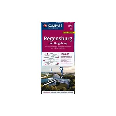 Kompass-Karten KOMPASS Fahrradkarte 3330 Regensburg und Umgebung 1:70.000 Kompass-Karten KOMPASS Fahrradkarte 3330 Regensburg und Umgebung 1:70.000