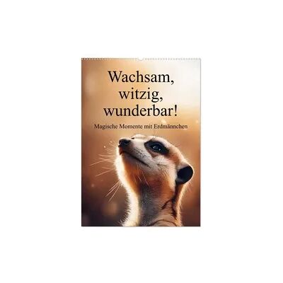 Wachsam, witzig, wunderbar! - Magische Momente mit Erdmännchen (Wandkalender 2026 DIN A2 hoch), CALVENDO Monatskalender Wachsam, witzig, wunderbar! - Magische Momente mit Erdmännchen (Wandkalender 2026 DIN A2 hoch), CALVENDO Monatskalender