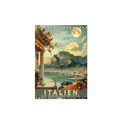 Italien - Old School Poster Style (Tischkalender 2026 DIN A5 hoch), CALVENDO Monatskalender Italien - Old School Poster Style (Tischkalender 2026 DIN A5 hoch), CALVENDO Monatskalender
