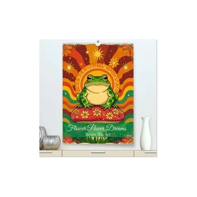 Calvendo Flower Power Dreams - Retro 70s Art (hochwertiger Premium Wandkalender 2026 DIN A2 hoch), Kunstdruck in Hochglanz Calvendo Flower Power Dreams - Retro 70s Art (hochwertiger Premium Wandkalender 2026 DIN A2 hoch), Kunstdruck in Hochglanz
