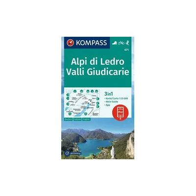 KOMPASS Wanderkarte 071 Alpi di Ledro, Valli Giudicarie 1:35.000 KOMPASS Wanderkarte 071 Alpi di Ledro, Valli Giudicarie 1:35.000