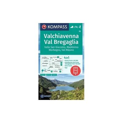 KOMPASS KARTEN KOMPASS Wanderkarte 92 Chiavenna/Val Bregaglia 1:50.000 KOMPASS KARTEN KOMPASS Wanderkarte 92 Chiavenna/Val Bregaglia 1:50.000
