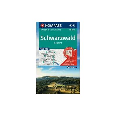 KOMPASS-KARTEN KOMPASS Wanderkarten-Set 888 Schwarzwald Gesamt (4 Karten) 1:50.000 KOMPASS-KARTEN KOMPASS Wanderkarten-Set 888 Schwarzwald Gesamt (4 Karten) 1:50.000